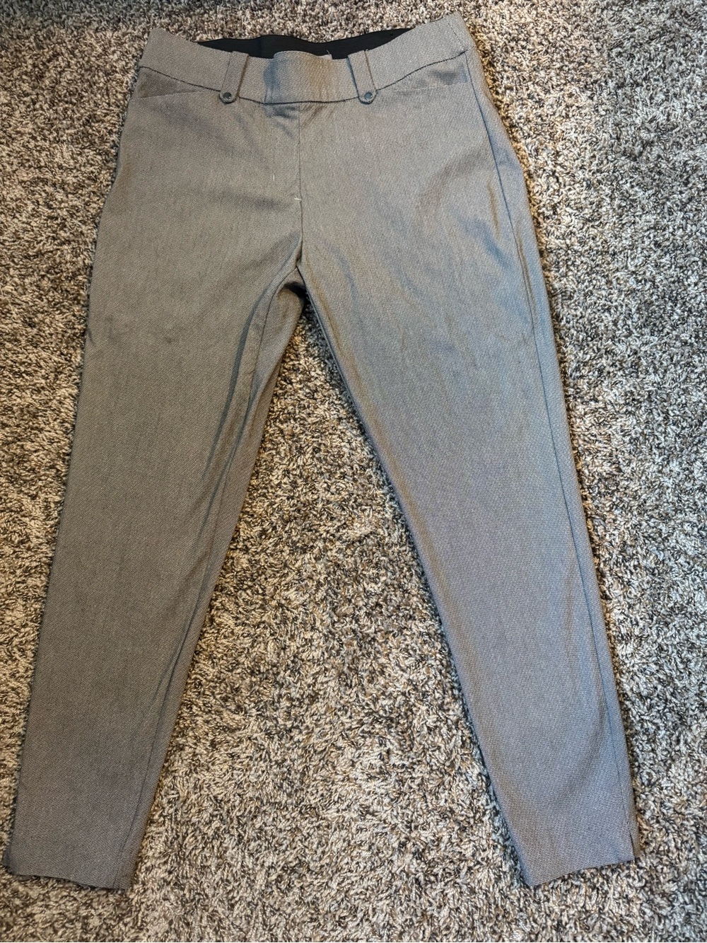 Maurices Slim Gray Ponte Ankle Pants